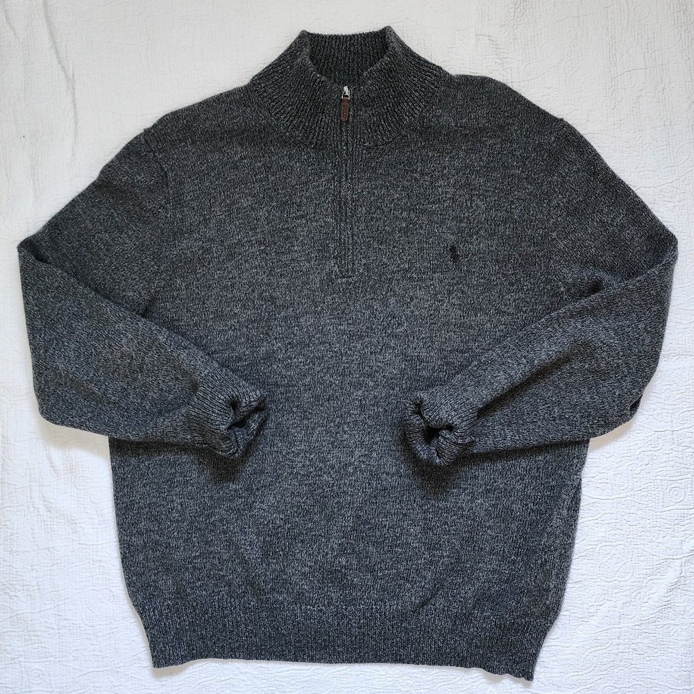 Polo Ralph Lauren Cotton Quarter-zip Sweater